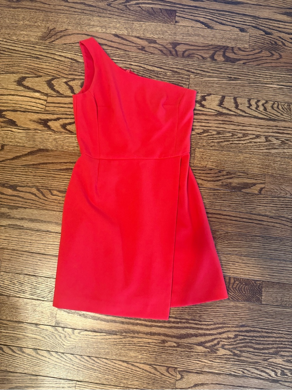 French Connection One-Shoulder Red Cocktail Dress
